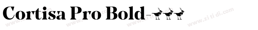 Cortisa Pro Bold字体转换